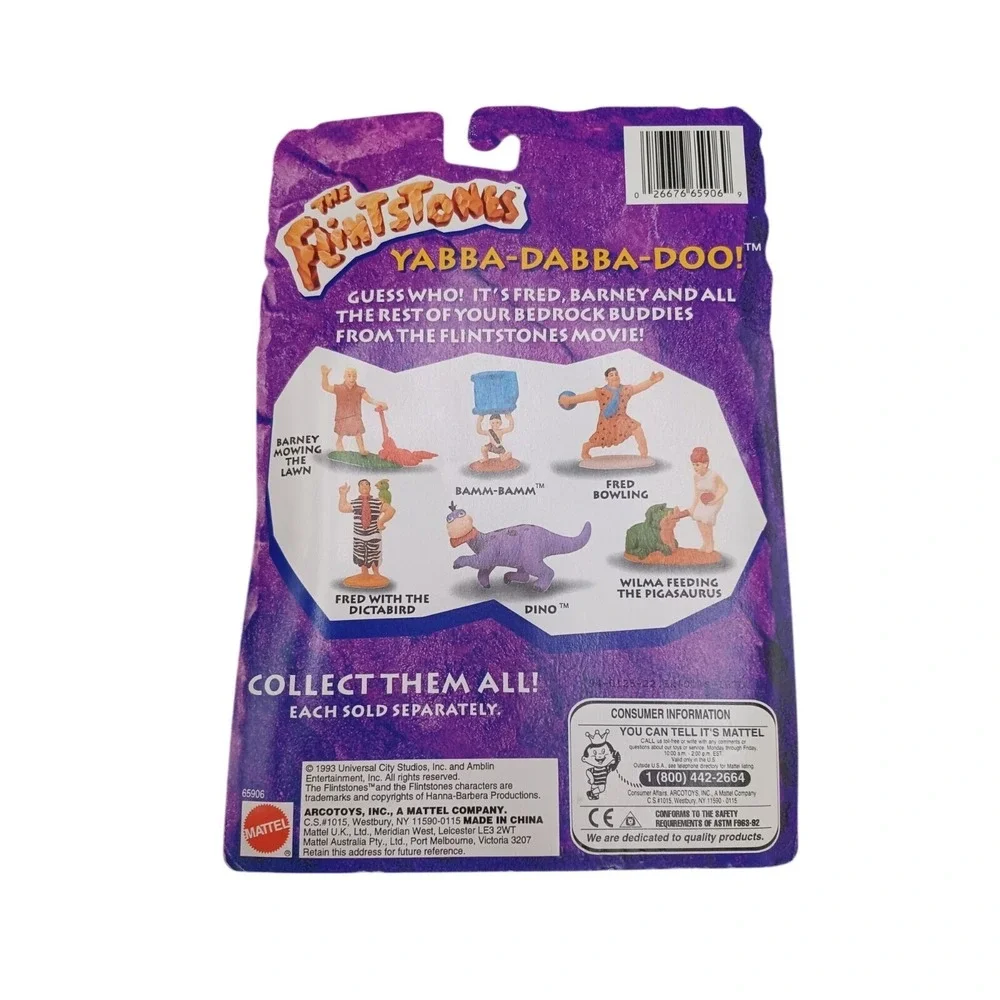 Vintage 1993‎ Mattel The Flintstones Movie Collectible Figures 3 Pack 65906 NEW